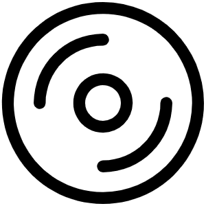 Vinyl Record Light Icon from Phosphor Light Set