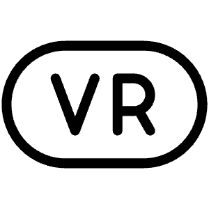 Virtual Reality Light Icon from Phosphor Light Set
