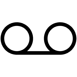 Voicemail Light Icon from Phosphor Light Set
