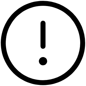 Warning Circle Light Icon from Phosphor Light Set