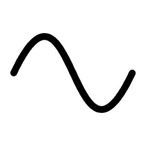 Wave Sine Light Icon from Phosphor Light Set