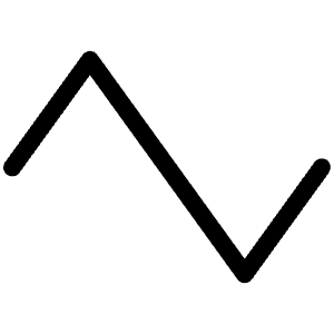 Wave Triangle Light Icon from Phosphor Light Set