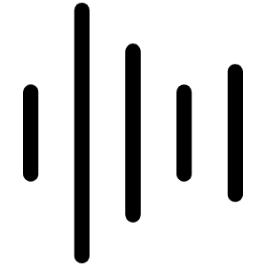 Waveform Light Icon from Phosphor Light Set