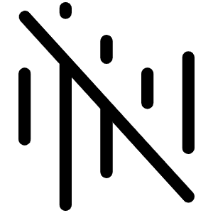 Waveform Slash Light Icon from Phosphor Light Set