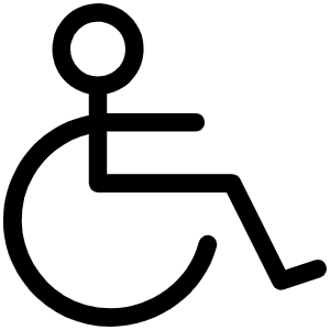 Wheelchair Light Icon from Phosphor Light Set