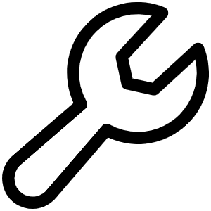 Wrench Light Icon from Phosphor Light Set