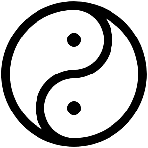 Yin Yang Light Icon from Phosphor Light Set