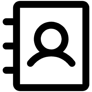 Address Book Icon from Phosphor Regular Set