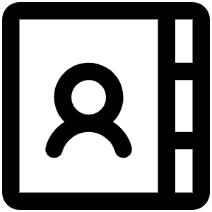 Address Book Tabs Icon from Phosphor Regular Set