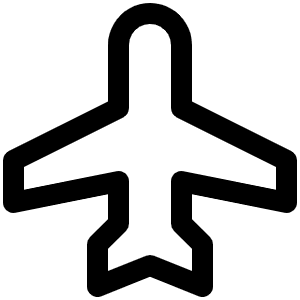 Airplane Icon from Phosphor Regular Set