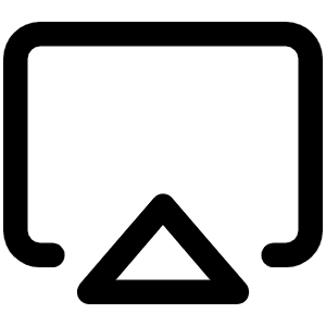 Airplay Icon from Phosphor Regular Set