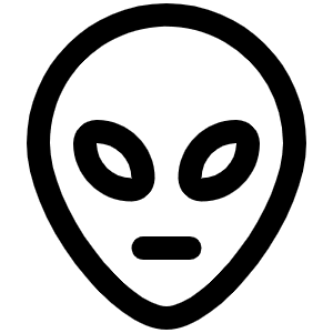 Alien Icon from Phosphor Regular Set