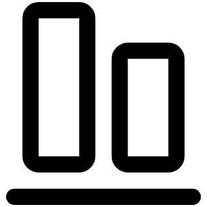 Align Bottom Icon from Phosphor Regular Set