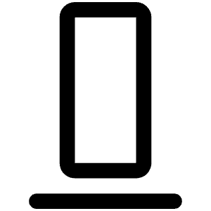 Align Bottom Simple Icon from Phosphor Regular Set