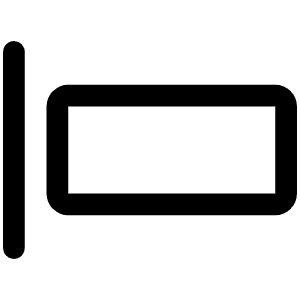 Align Left Simple Icon from Phosphor Regular Set
