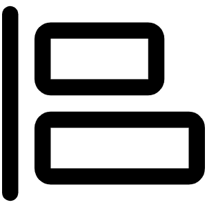 Align Left Icon from Phosphor Regular Set