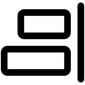 Align Right Icon from Phosphor Regular Set