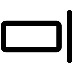 Align Right Simple Icon from Phosphor Regular Set