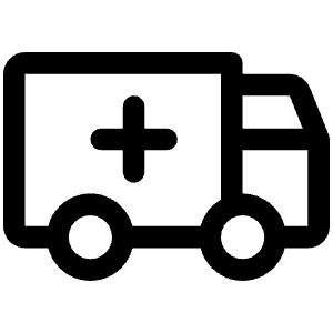 Ambulance Icon from Phosphor Regular Set