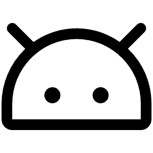 Android Logo Icon from Phosphor Regular Set