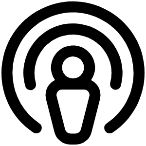 Apple Podcasts Logo Icon from Phosphor Regular Set