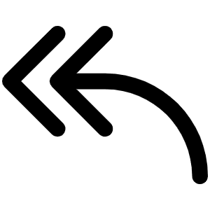 Arrow Bend Double Up Left Icon from Phosphor Regular Set