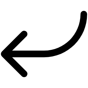 Arrow Bend Down Left Icon from Phosphor Regular Set