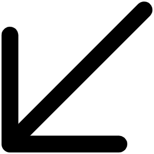 Arrow Down Left Icon from Phosphor Regular Set
