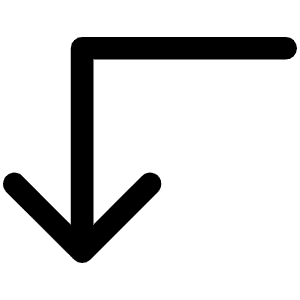 Arrow Elbow Left Down Icon from Phosphor Regular Set