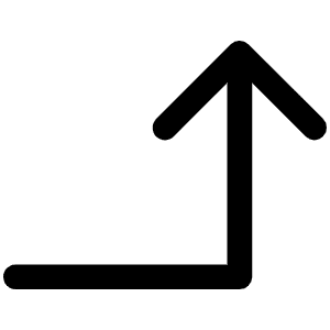 Arrow Elbow Right Up Icon from Phosphor Regular Set