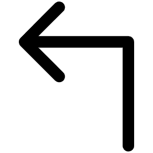 Arrow Elbow Up Left Icon from Phosphor Regular Set