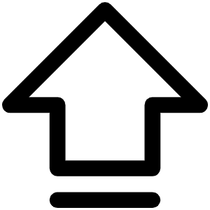 Arrow Fat Line Up Icon from Phosphor Regular Set