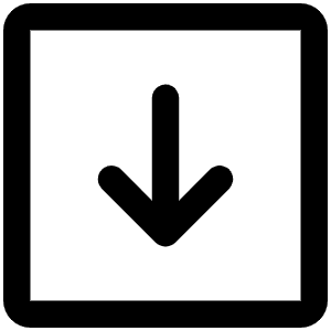 Arrow Square Down Icon from Phosphor Regular Set