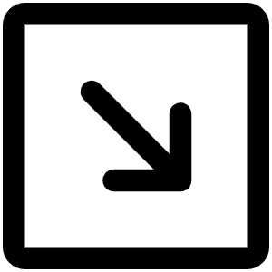 Arrow Square Down Right Icon from Phosphor Regular Set