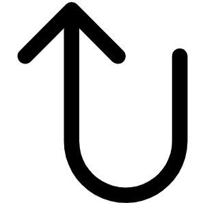 Arrow U Left Up Icon from Phosphor Regular Set