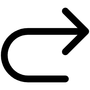 Arrow U Up Right Icon from Phosphor Regular Set