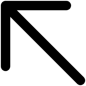 Arrow Up Left Icon from Phosphor Regular Set