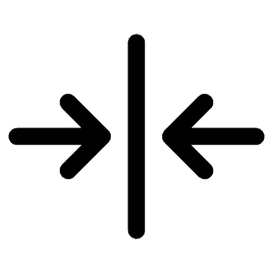 Arrows In Line Horizontal Icon from Phosphor Regular Set