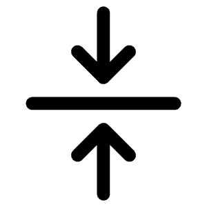 Arrows In Line Vertical Icon from Phosphor Regular Set