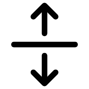 Arrows Out Line Vertical Icon from Phosphor Regular Set