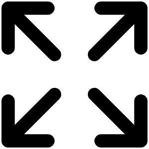 Arrows Out Icon from Phosphor Regular Set