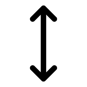 Arrows Vertical Icon from Phosphor Regular Set