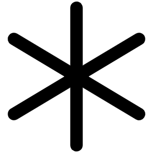 Asterisk Icon from Phosphor Regular Set