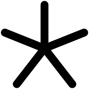 Asterisk Simple Icon from Phosphor Regular Set