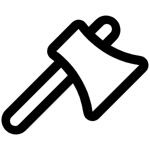 Axe Icon from Phosphor Regular Set