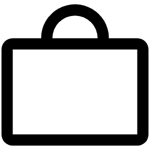 Bag Simple Icon from Phosphor Regular Set