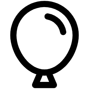 Balloon Icon from Phosphor Regular Set