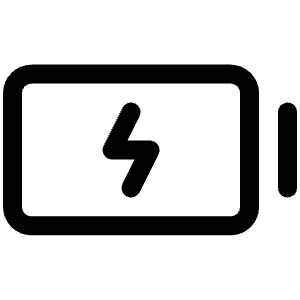Battery Charging Icon from Phosphor Regular Set