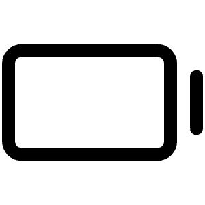 Battery Empty Icon from Phosphor Regular Set