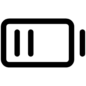Battery Medium Icon from Phosphor Regular Set